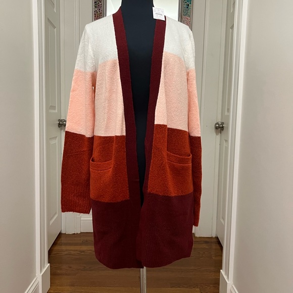 NWT J. Crew Multi Color Long Sweater Cardigan - Picture 2 of 11